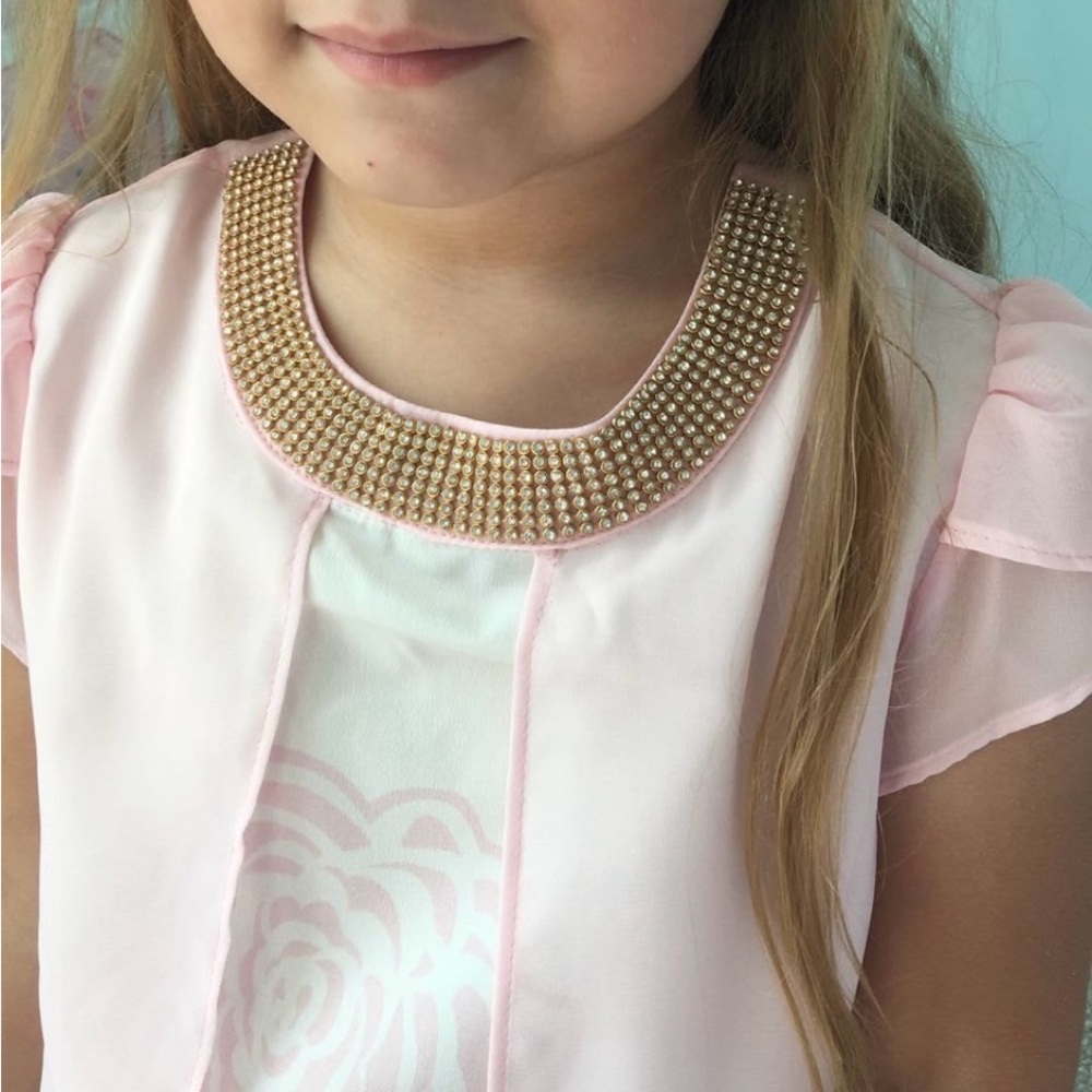 Elegant blouse and pants for girls 8 years old